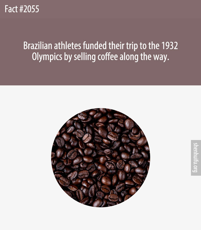 Brazilian athletes funded their trip to the 1932 Olympics by selling coffee along the way.